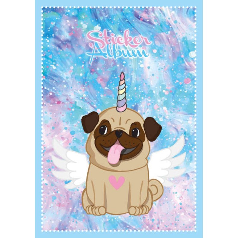 STICKER ALBUM UNICORN DOG