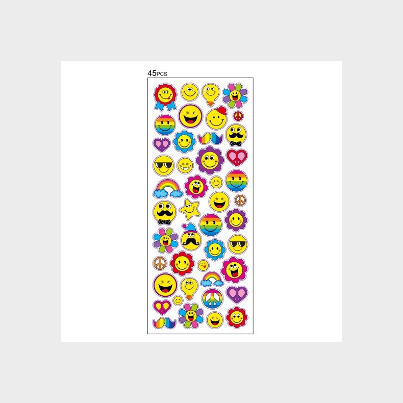 STICKERS SMILEYS BLOMSTER