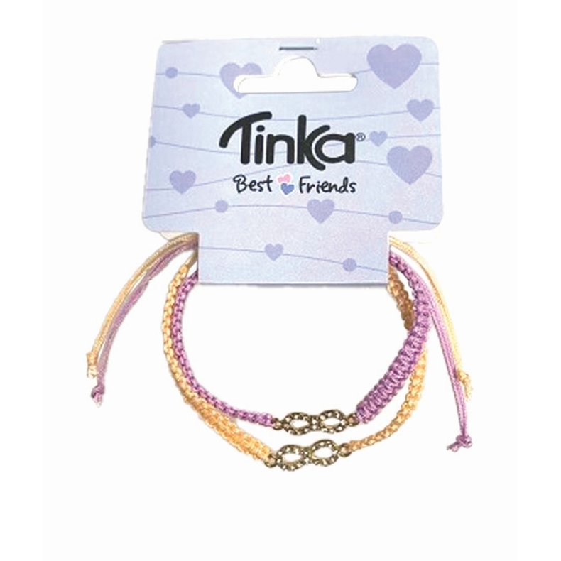 ARMBND 2 STK. ROSA/LILLA M/STEN